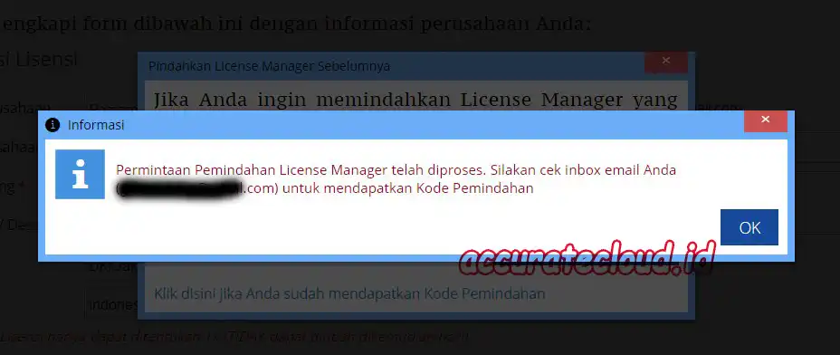 cara memindahkan accurate isence manager step 4