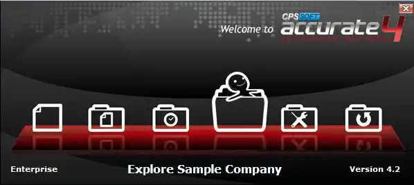 Terkadang untuk suatu masalah dan keperluan ujicoba, Customer Support meminta Anda untuk coba melakukan suatu instruksi di Database Sample.  Database Sample juga bisa digunakan selama masa trial jika Anda adalah pengguna baru ACCURATE.  Cara untuk membuka Database Sample ini, bisa dengan cara memilih “Explore Sample Company” dari tampilan startup ketika baru membuka ACCURATE.  Tampilan ACCURATE versi 4