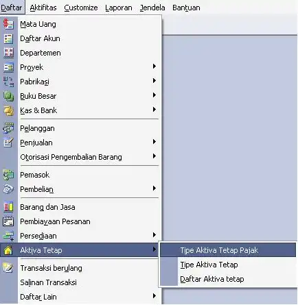 Import Fiscal Fixed Asset Type, Fixed Asset Type & Fixed Asset List Dari File .gdb Accurate