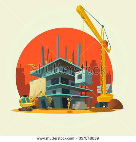 stock-vector-construction-concept-with-retro-style-concept-workers-and-machines-building-house-cartoon-vector-357848639